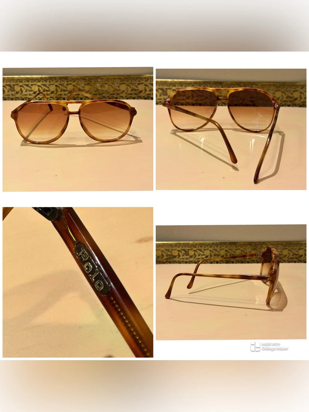 Vintage 70s Polo Ralph Lauren aviator sunglasses